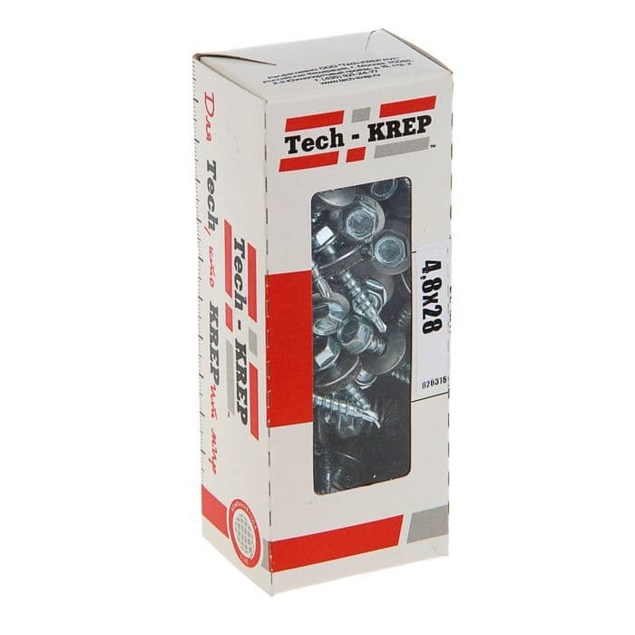 Tech-Krep Саморез КР ZP св. 4,8х28 (60 шт) - коробка с ок. 112025 — миниатюра 1
