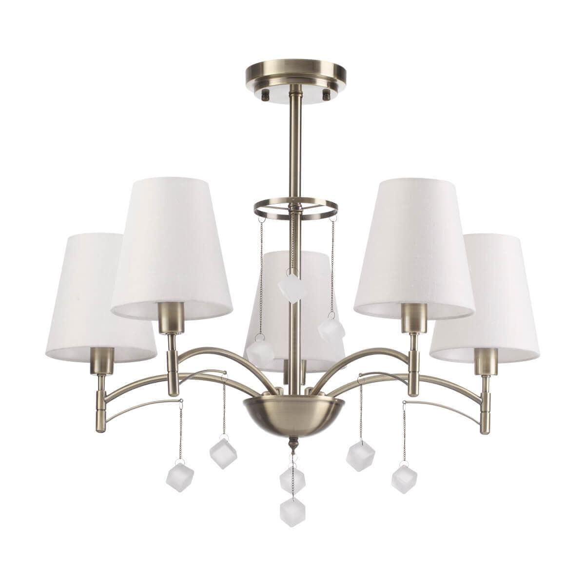 Lumion 4469/5C LN20 226 античная латунь, белый Люстра потолочная E14 5*40W 220V LEAH — миниатюра 2