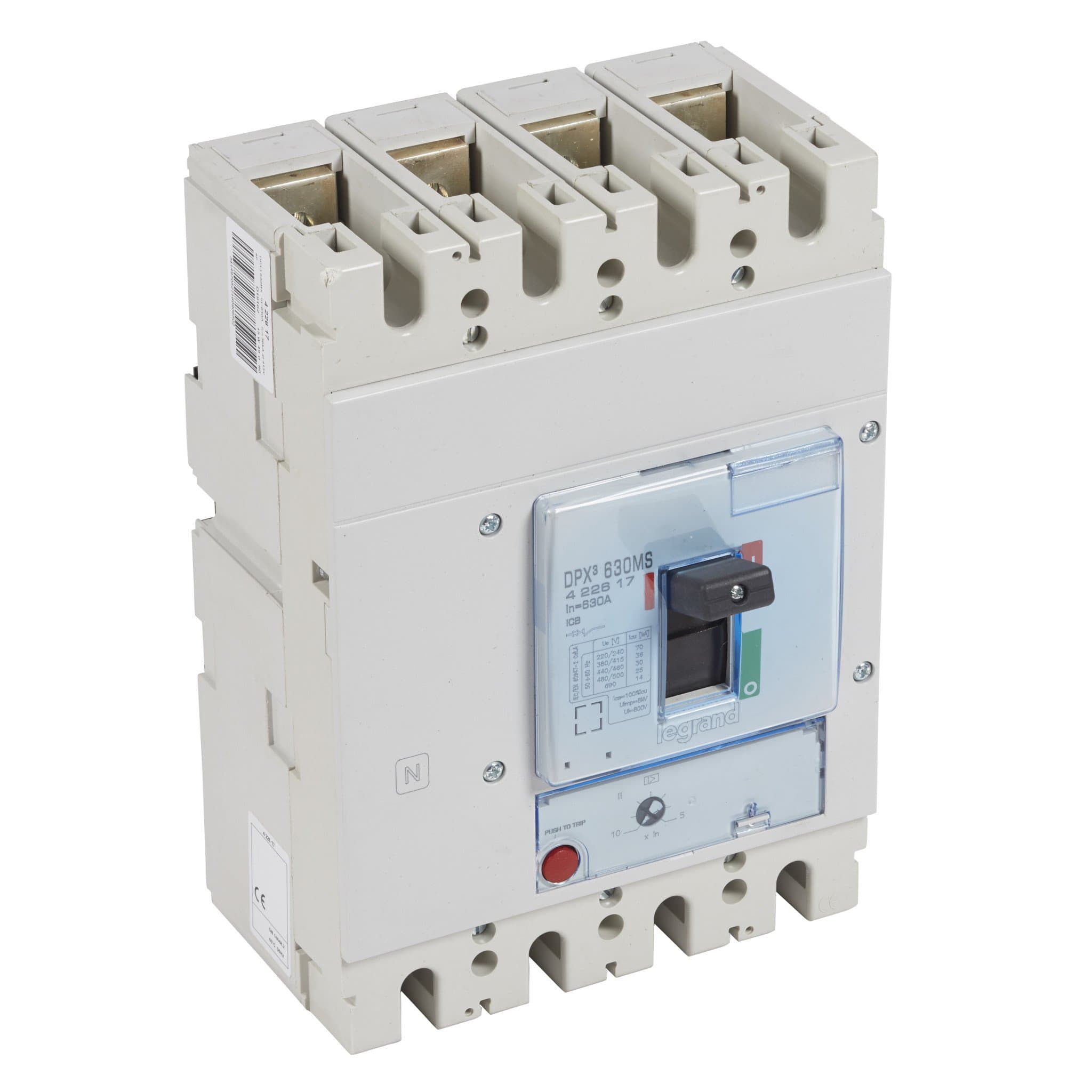 Legrand DPX3 630 630A 4П 36кА только магнитный расцепитель 422617