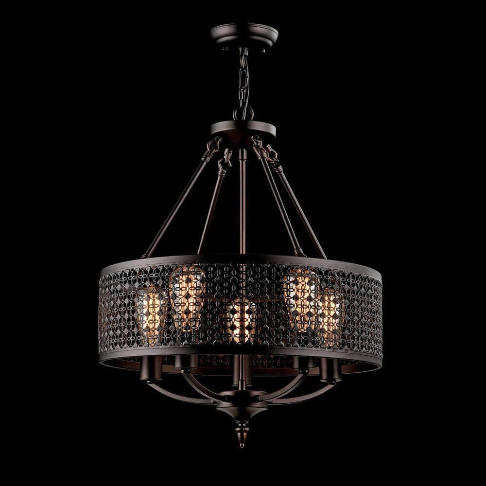 Freya Loft Conte Коричневый Люстра E27 60W FR4166-PL-05C-BL — миниатюра 8