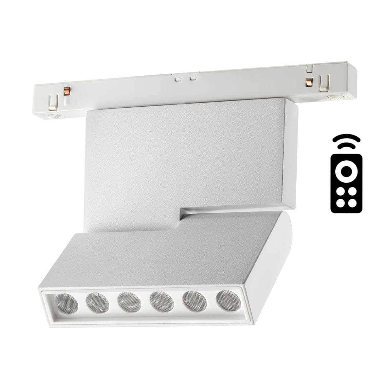 Novotech 358627 SHINO NT21 000 белый Трековый низковольтный св-к диммируемый с ДУ, со сменой цв.температуры IP20 LED 3000~6500К 12W 48V FLUM