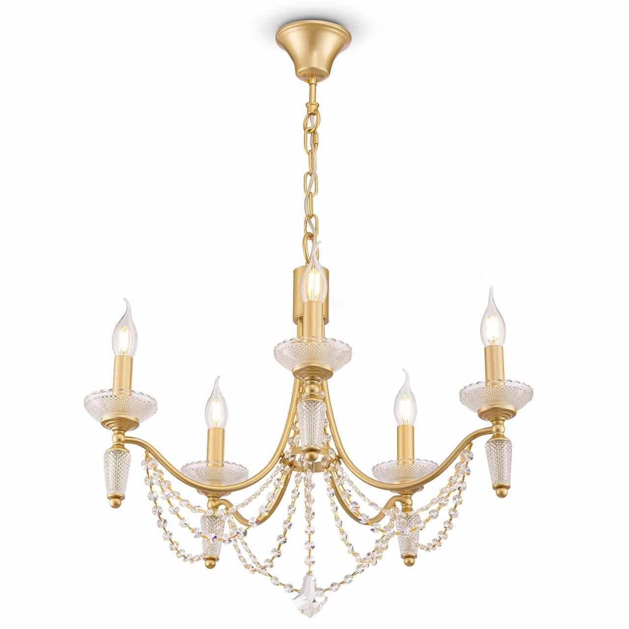 Freya Classic Zoe Золото Люстра FR2009PL-05G — миниатюра 8