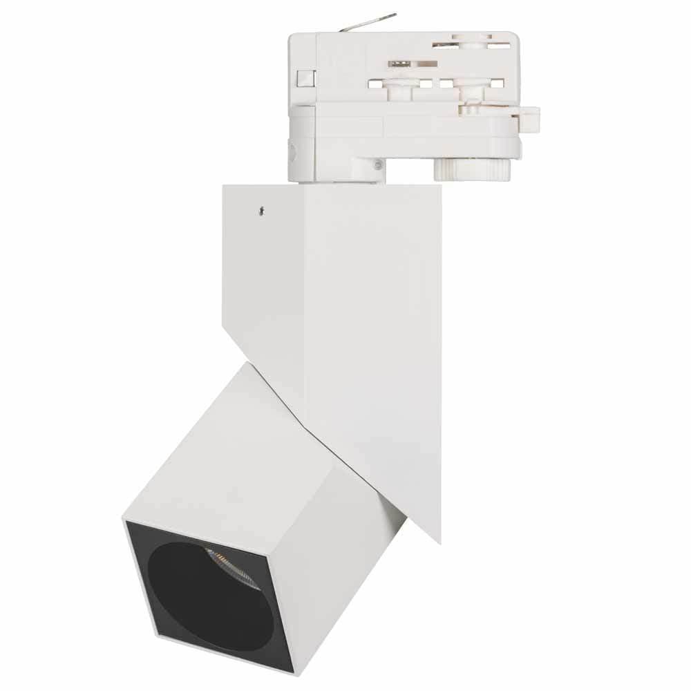 Arlight Светильник LGD-TWIST-TRACK-4TR-S60x60-12W Warm3000 (WH-BK, 30 deg) (IP40 Металл, 3 года) 026764 — миниатюра 1