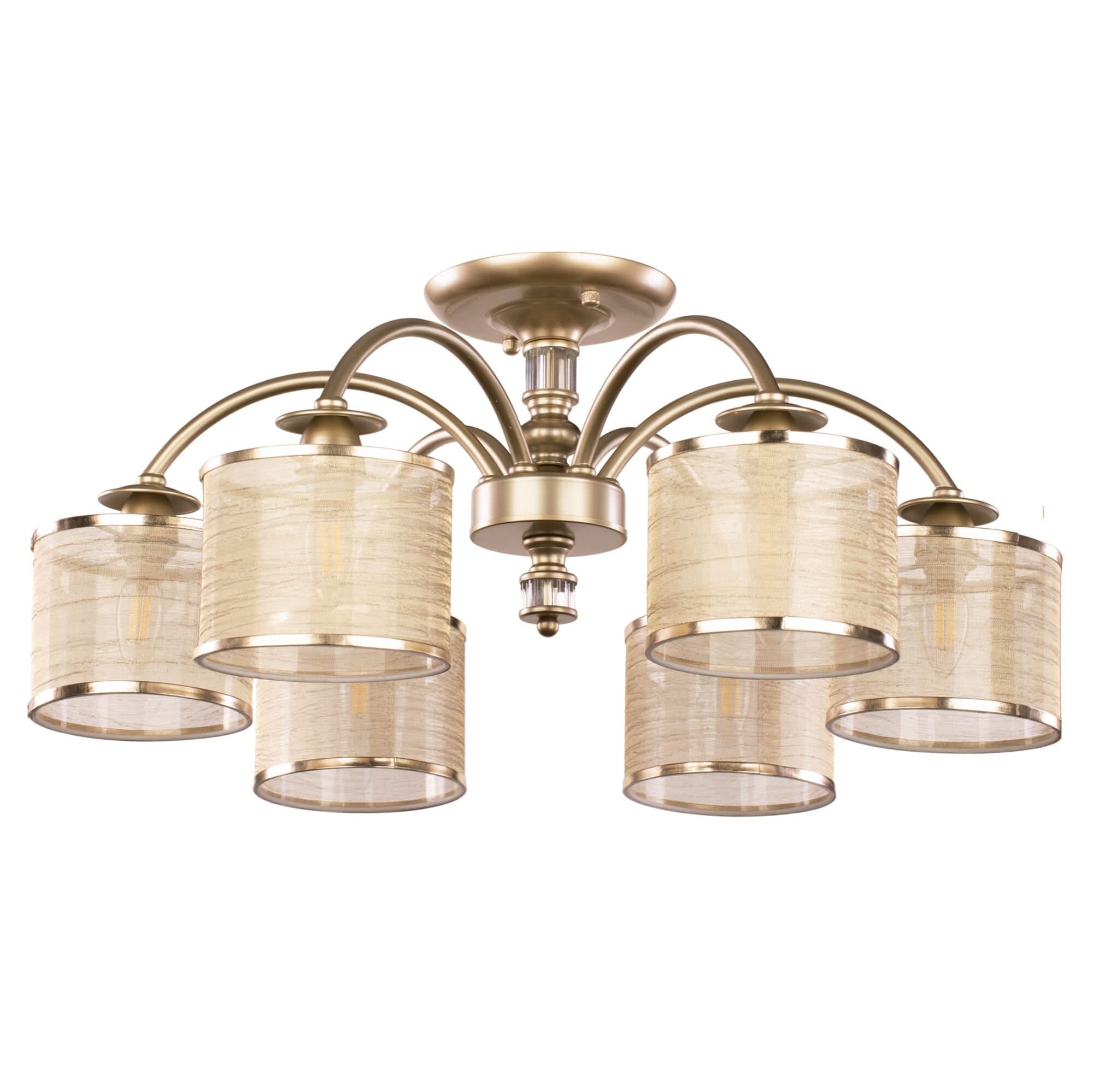 Freya Classic Ksenia Матовое Золото Потолочный светильник E14 40W FR2539CL-06G — миниатюра 5