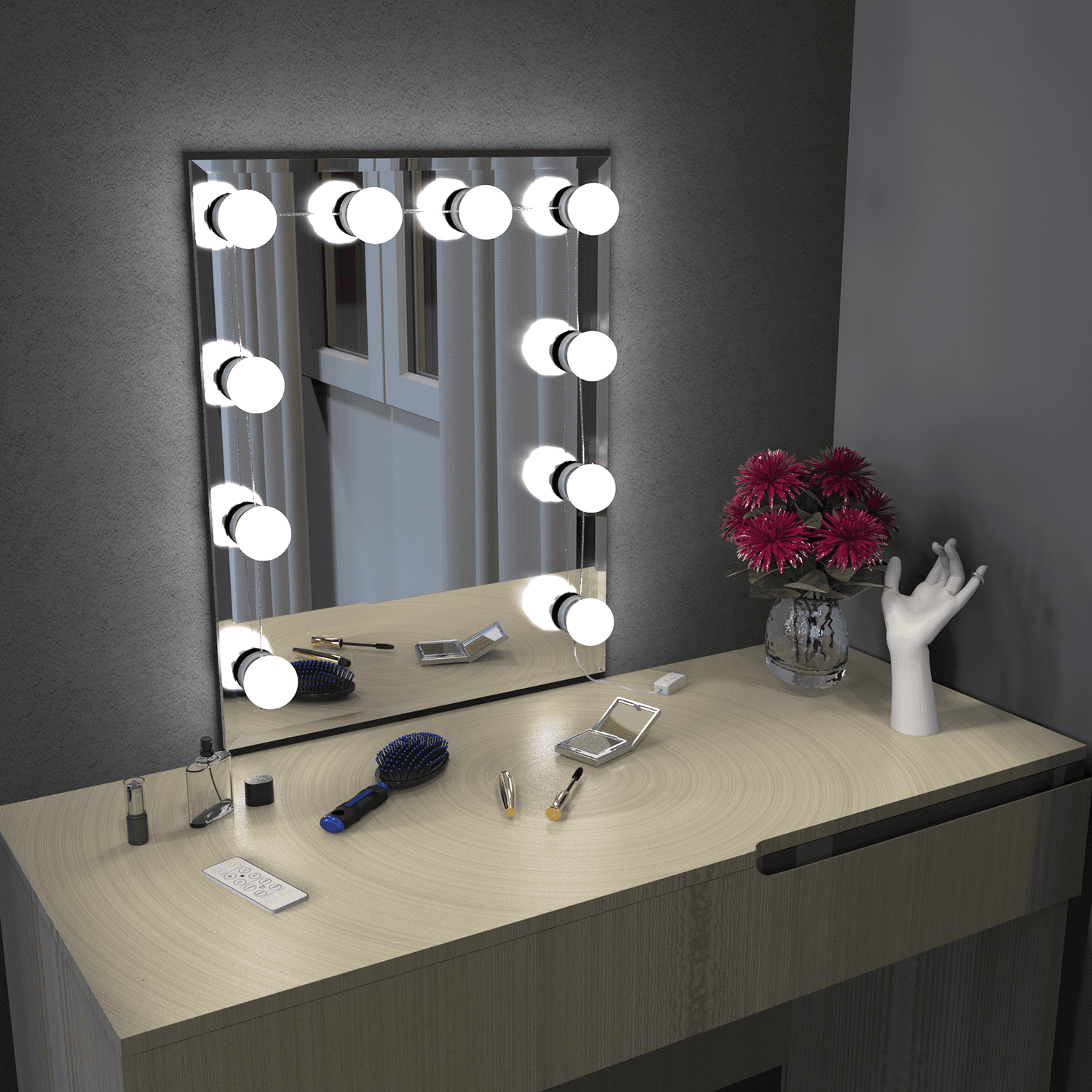 Gauss Светодиодный светильник MAKEUP MK001 10W 780lm 220-240V для зеркала LED 1/8/48 — миниатюра 7