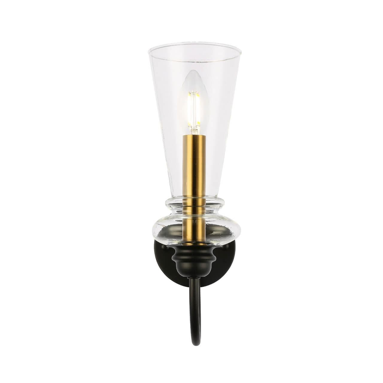 Evoluce SLE112401-01 Светильник настенный Черный/Прозрачный E14 1*40W — миниатюра 2