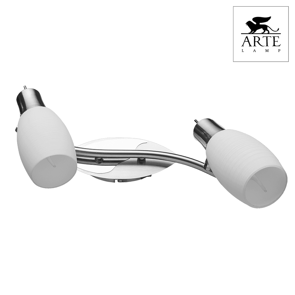 Arte Lamp Volare Серебро/Белый Спот 2x40W 2xE14 A4590AP-2SS — миниатюра 4