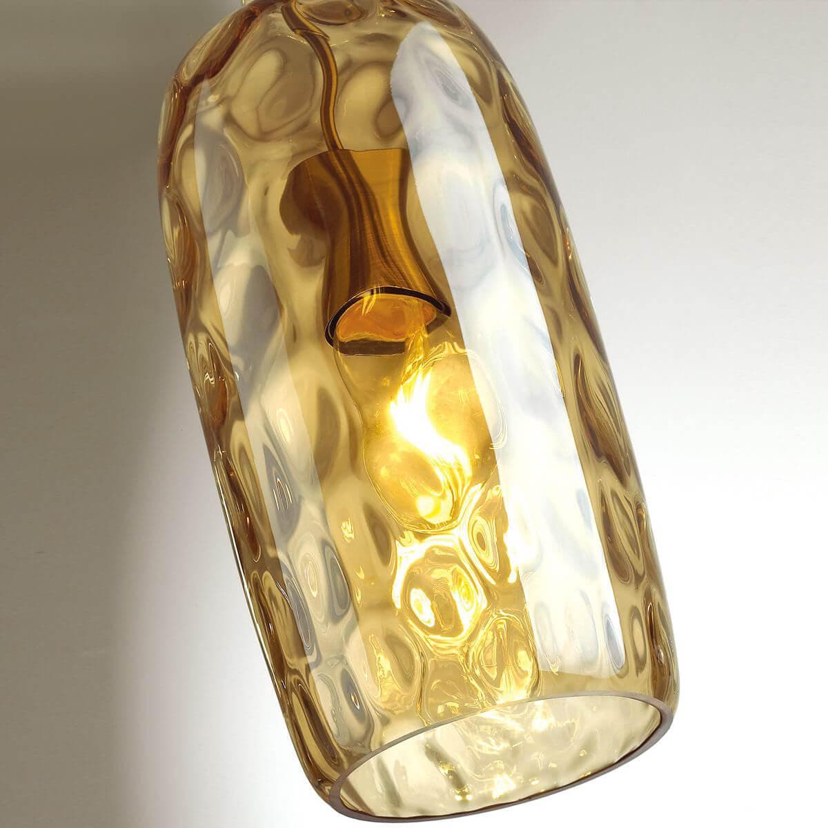 Odeon Light 4769/1 ODL21 янтарный/бронзовый Подвес E27 60W SITORA — миниатюра 5