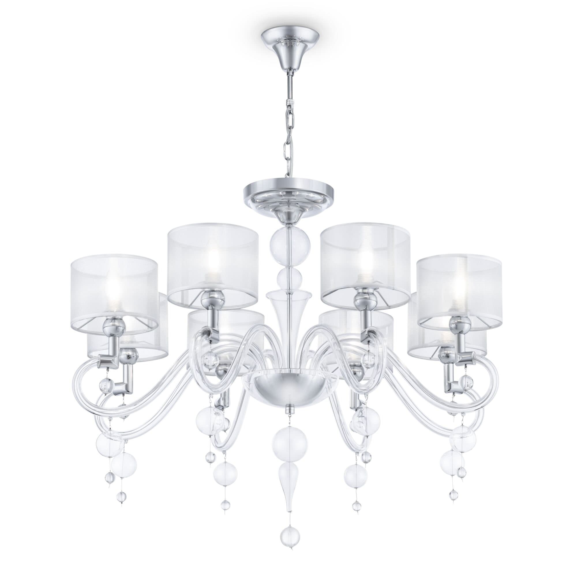 Maytoni Neoclassic Bubble Dreams Хром Подвесная люстра 8xE14 40W MOD603-08-N — миниатюра 3
