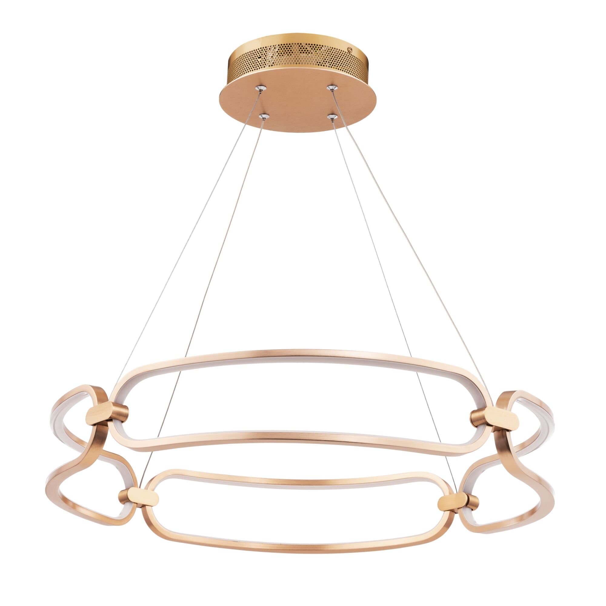 Maytoni Modern Chain Матовое Золото Подвесной светильник LED 50W 3500Лм MOD017PL-L50MG — миниатюра 6