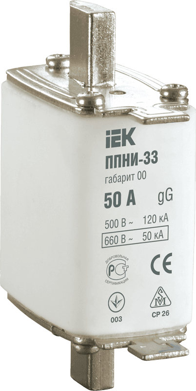 IEK Плавкая вставка предохранителя ППНИ-39, габарит 3, 630А — миниатюра 2