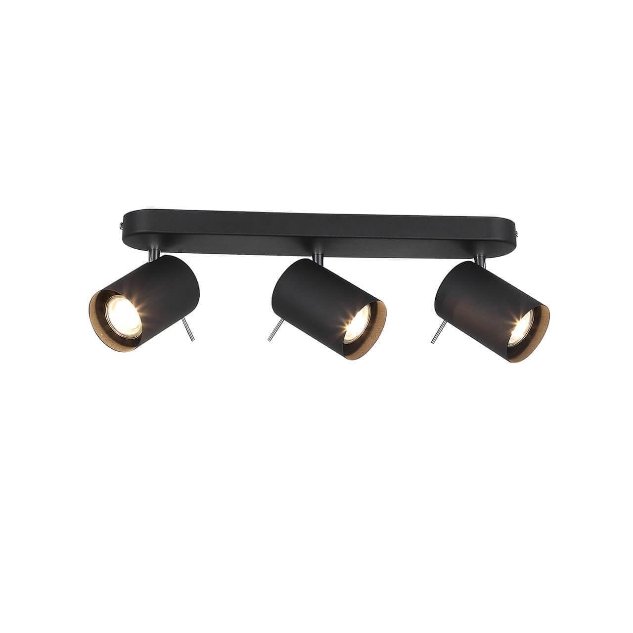 ST LUCE SL597.401.03 Спот Черный, Хром/Черный GU10 LED 3*3W — миниатюра 1