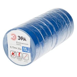 ЭРА 43706/43690 ПВХ-изолента 15мм*20м синяя — миниатюра 2