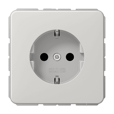 JUNG SCHUKO®-розетка 16 A / 250 B ~, светло-серая CD1521LG