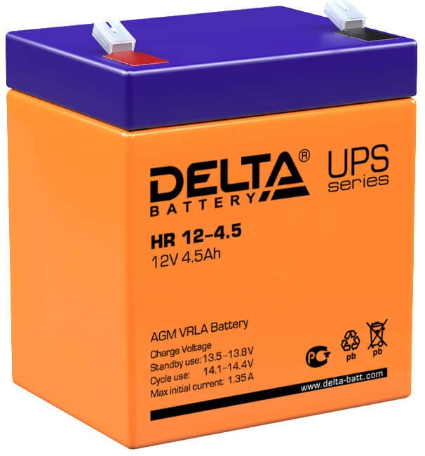 Delta Аккумуляторная батарея HR 12-4.5 (12V/4.5Ah)