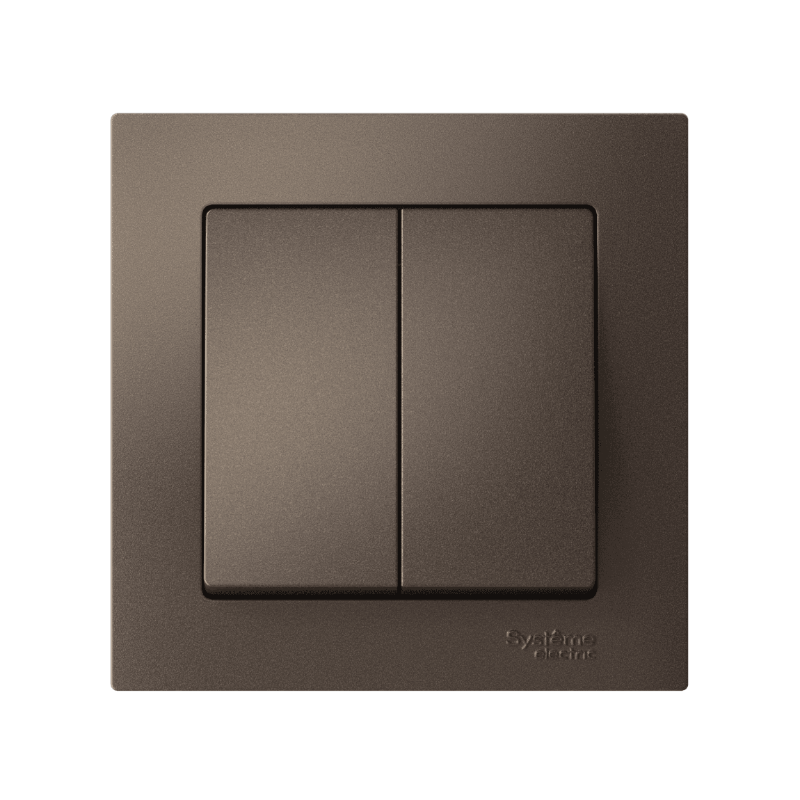 Systeme Electric AtlasDesign Мокко Выключатель 2-клавишный, сх.5, 10АХ, в сборе, быстрозажим. клем. — миниатюра 4