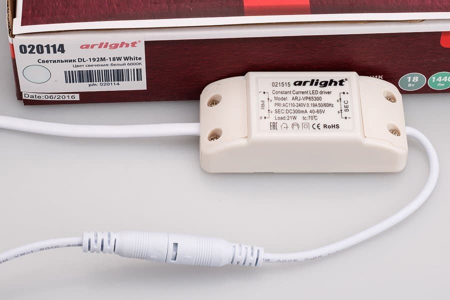 Arlight Светильник DL-192M-18W White (IP40 Металл, 3 года) 020114 — миниатюра 8