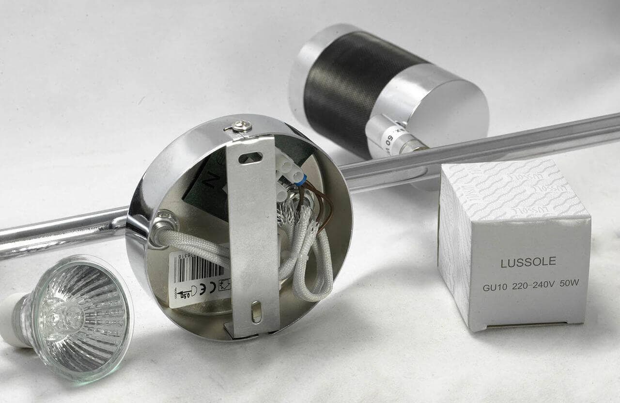 Lussole LOFT Металл Хром /  Металл Светильник настенный GU10 50W LSP-9565 — миниатюра 2