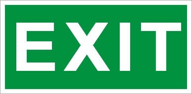 СТ ПЭУ 012 Exit (242х50) PC-M /комплект, 2шт./ MIZAR SPS пиктограмма