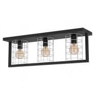Eglo JUBILY Подвесной потолочный светильник (люстра) JUBILY, 3Х40W, E27, L770, B190, H255, сталь/цинк, чер 43661