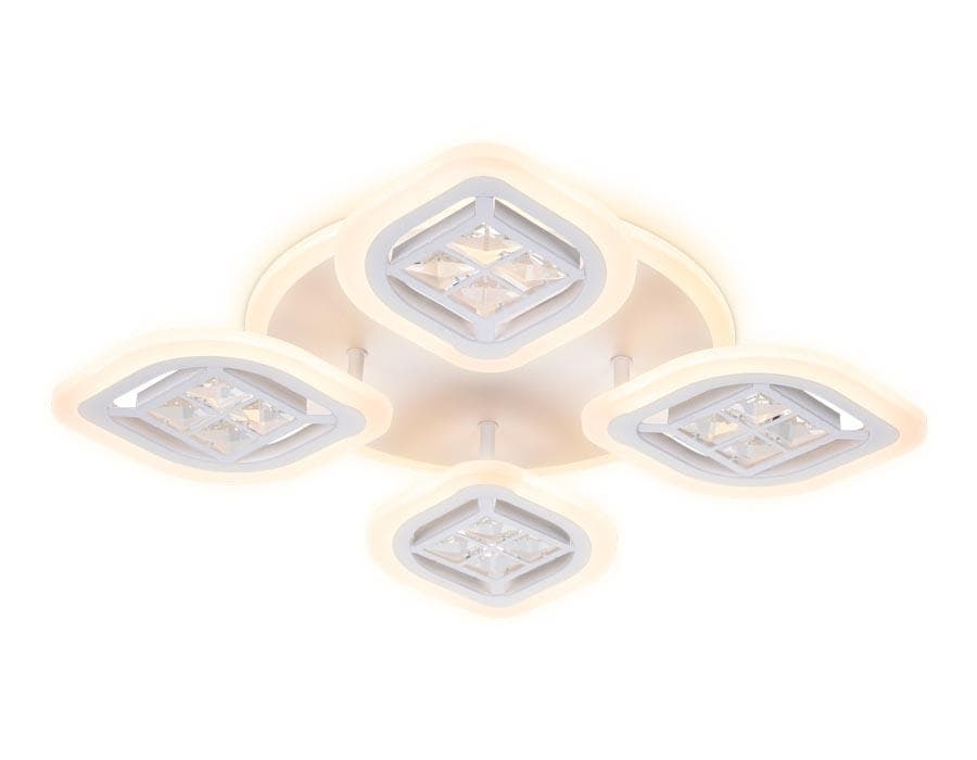 Ambrella Потолочный светодиодный светильник с пультом FA280/4 WH белый 69W 530*530*80 (ПДУ РАДИО 2.4G) — миниатюра 4