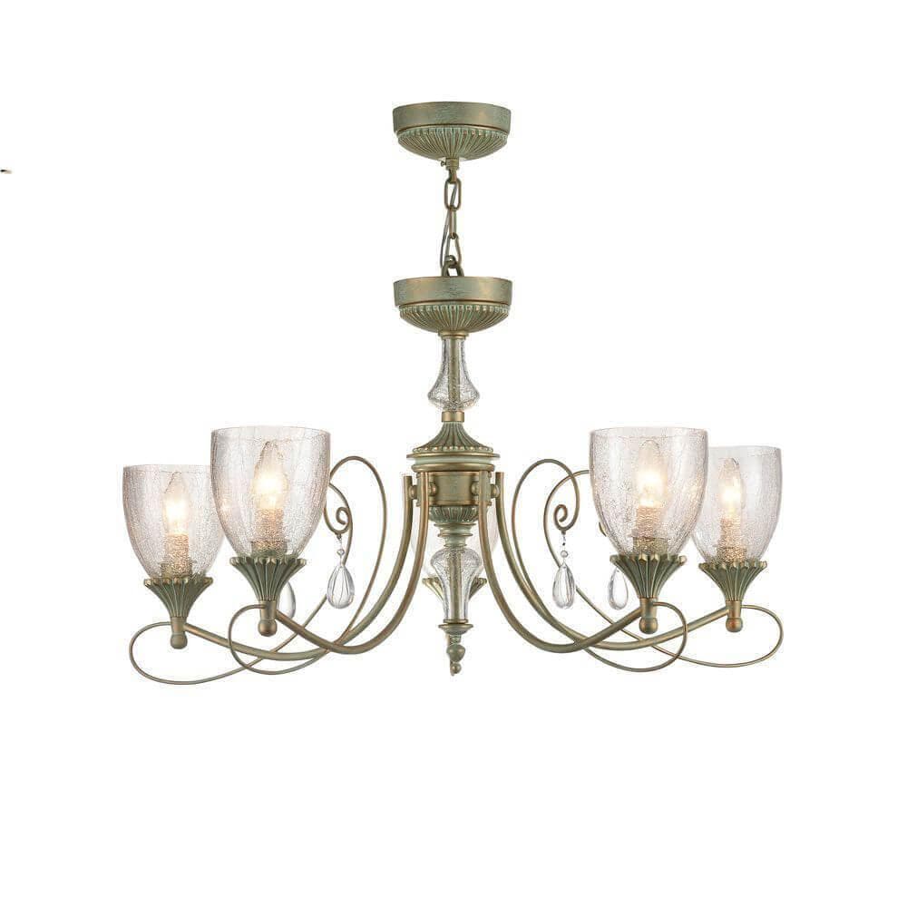 Maytoni Royal Classic Sabina Мятное Золото Люстра 5xE14 60W RC145-PL-05-MG — миниатюра 8