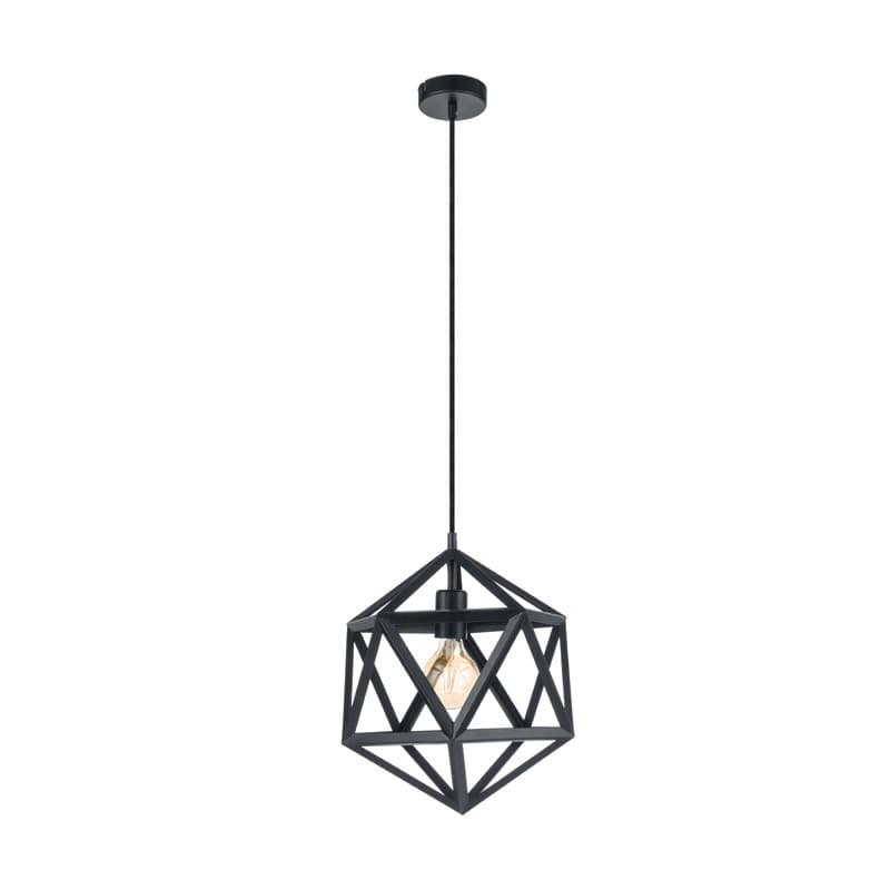 Eglo Подвес EMBLETON, 1x60W (E27), Ø305, H1100, сталь, черный 49761