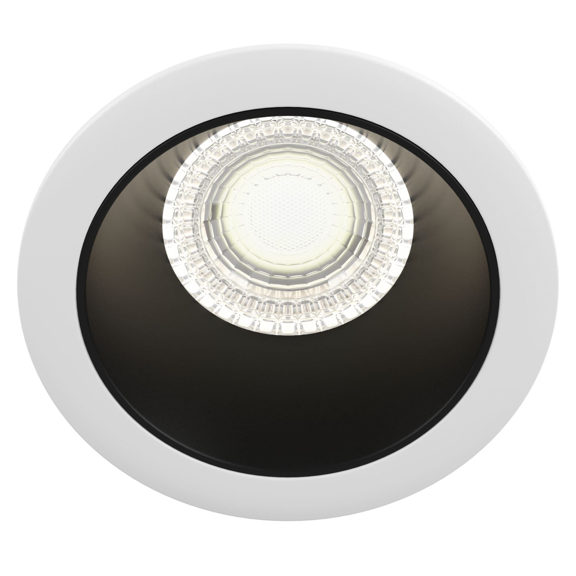 Maytoni Downlight Черно-белый Светильник встраиваемый (Набор) ( DL051-01W+DLA051-03B) DL051-1WB — миниатюра 5