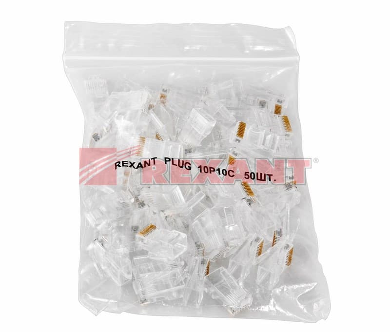 Джек RJ-45 10P10C CAT 5e Rexant 05-1041 — миниатюра 2
