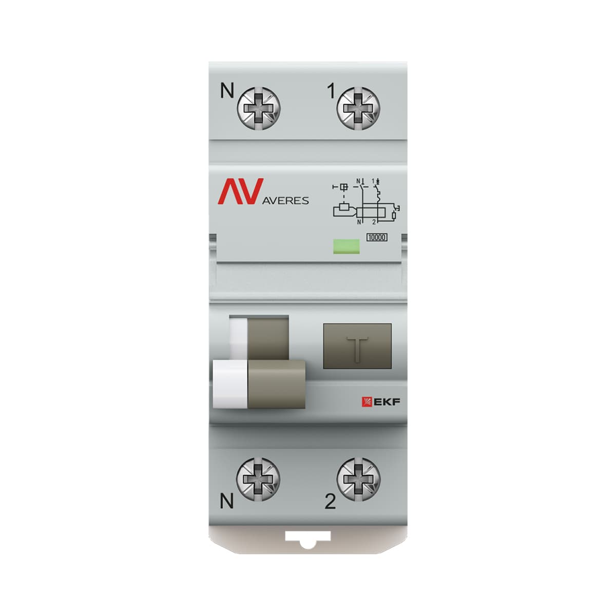 EKF Дифференциальный автомат DVA-10 1P+N 16А (B) 30мА (A) 10кА AVERES — миниатюра 3