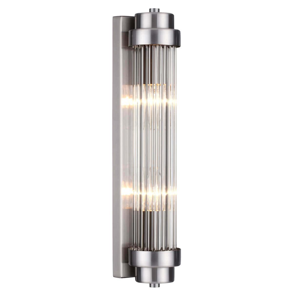 Odeon Light 4823/2W WALLI ODL21 505 никель/прозрачный Настенный светильник E14 2х40W LORDI