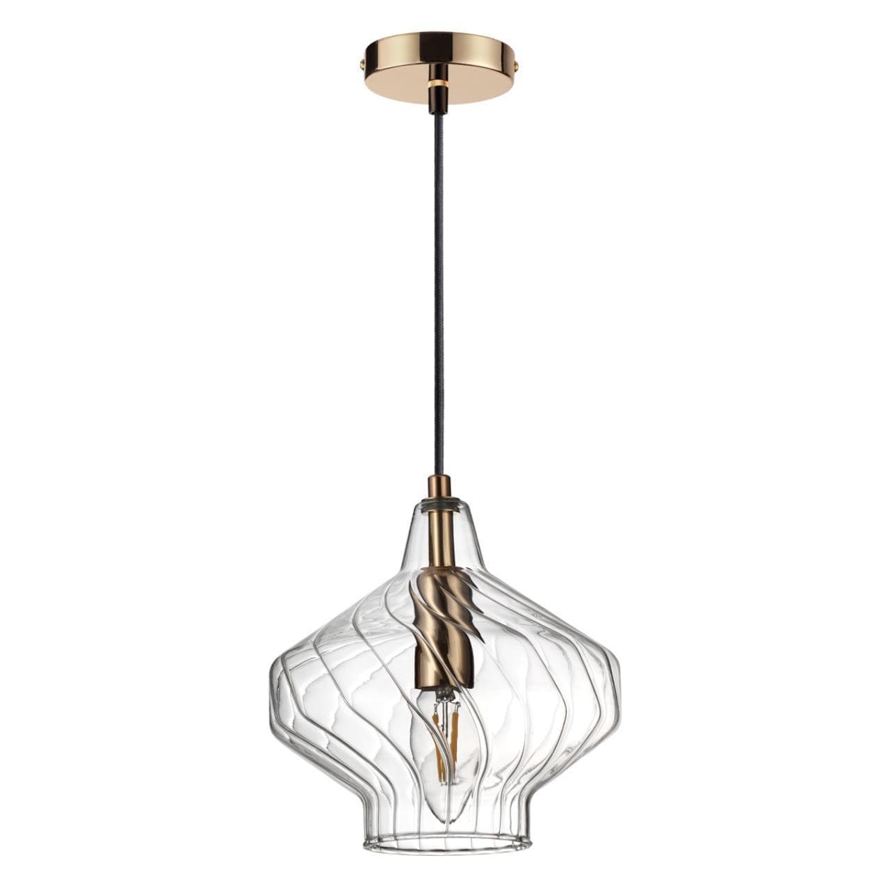 Lumion 4584/1 SUSPENTIONI LN21 золотой, прозрачный Подвес E14 60W 220V DOVE