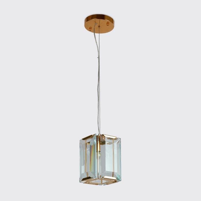 Ambrella Подвесной светильник TR5108 GD/CL золото/прозрачный E27/1 max 40W 150*150*1200 — миниатюра 4