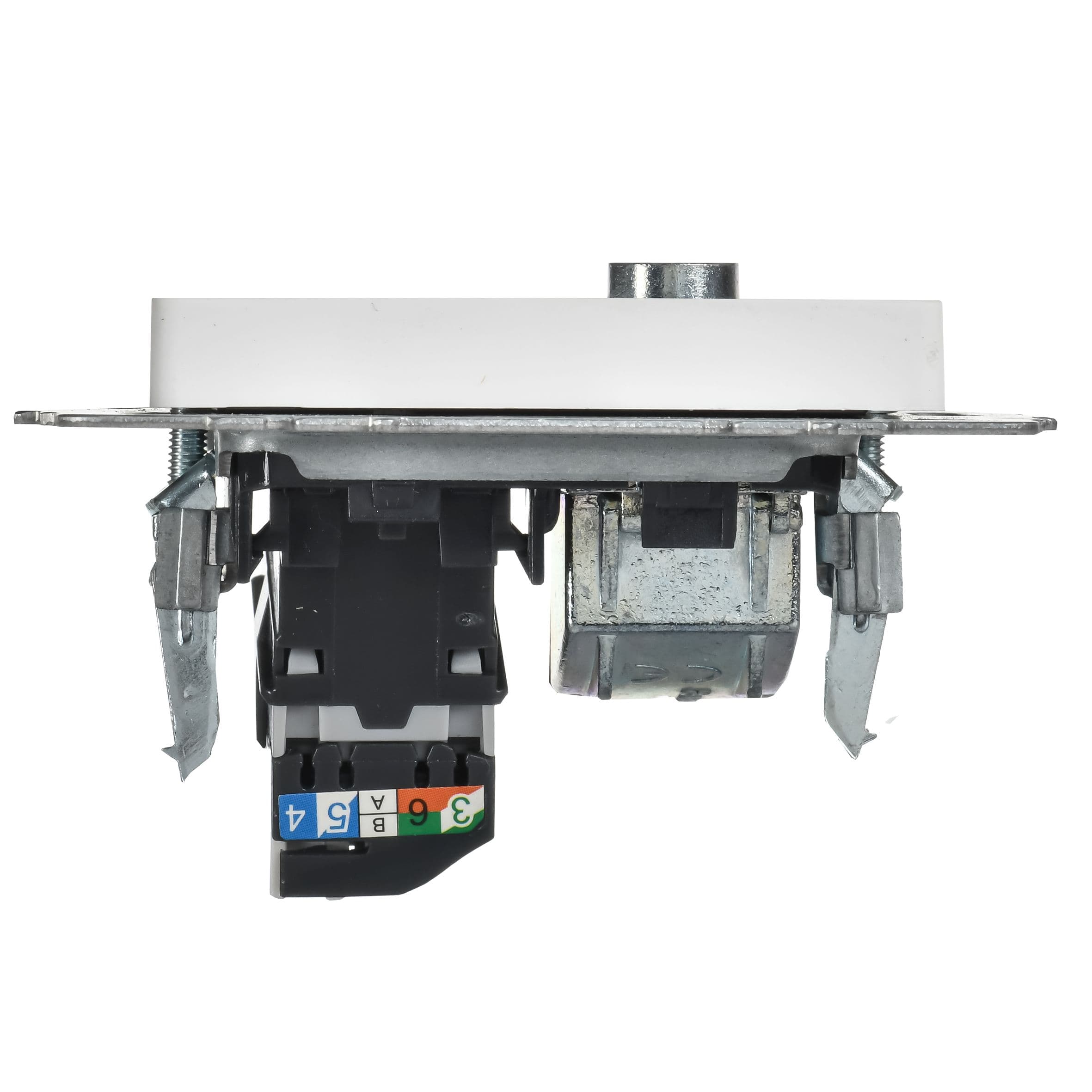 IEK BRITE Роз. двойная TV+RJ45 кат.5E РТВ/РК12-БрАБ а/б — миниатюра 4