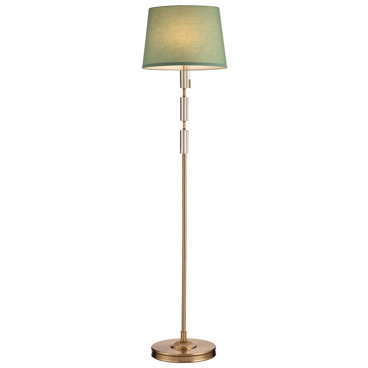 Odeon Light 4887/1F MODERN ODL_EX22 53 бронзовый/зеленый/абажур ткань Торшер E27 1*60W LONDON — миниатюра 2