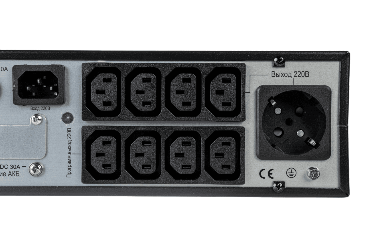 Systeme Electric ИБП SRTSE 2 поколения 1000 ВА/Вт, 2U, 8 C13+1 Schuko, USB, RS-232, сухие контакты — миниатюра 9