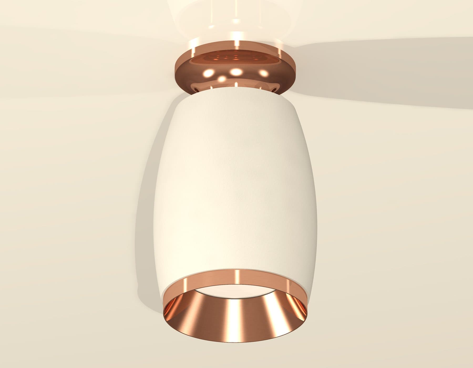 Ambrella Комплект накладного светильника XS1122045 SWH/PPG белый песок/золото розовое полированное MR16 GU5.3 (N6906, C1122, N7035) — миниатюра 2