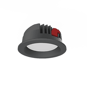 Varton Светодиодный светильник DL-Pro круглый встраиваемый 183x80 мм 35 Вт 4000 K IP65 диаметр монтажного отверстия 160-175 мм черный RAL9005 муар V1-R0-T0557-10000-6503540