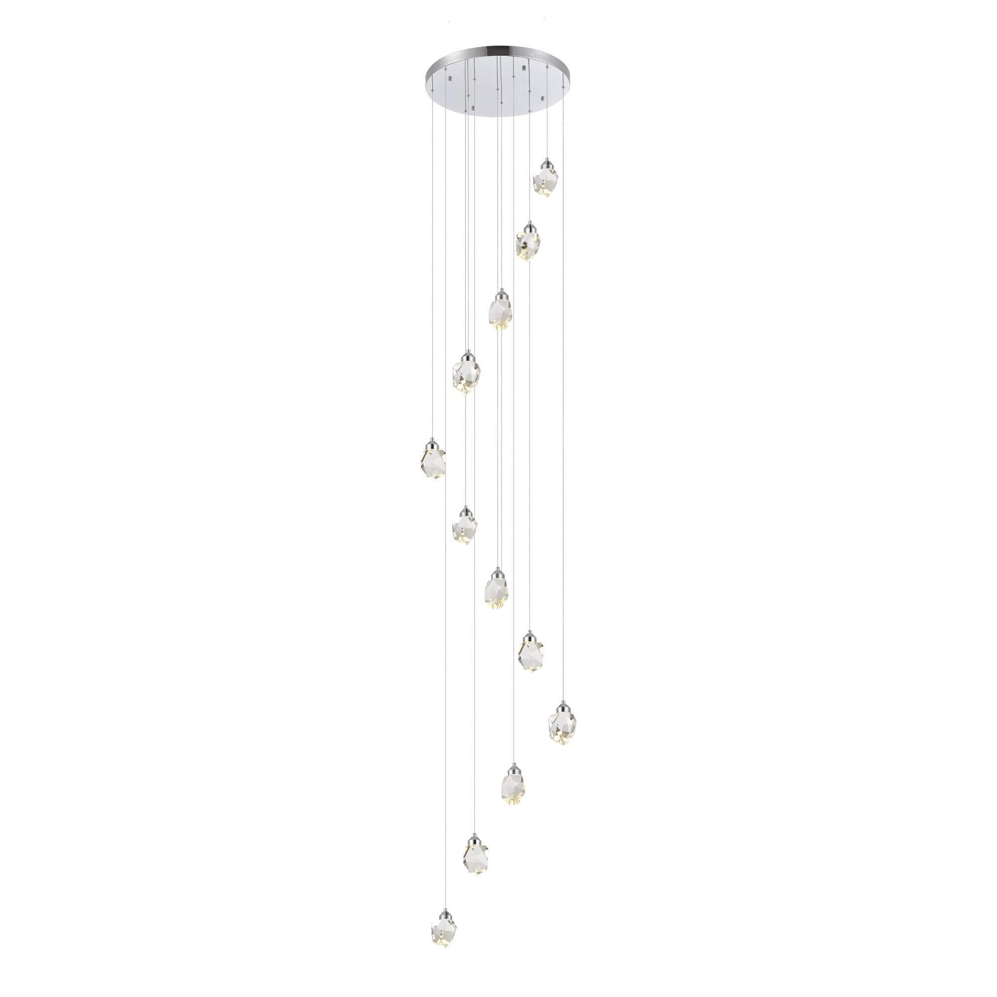 ST LUCE SL6114.103.12 Светильник подвесной Хром/Прозрачный LED 12*3W 3000K