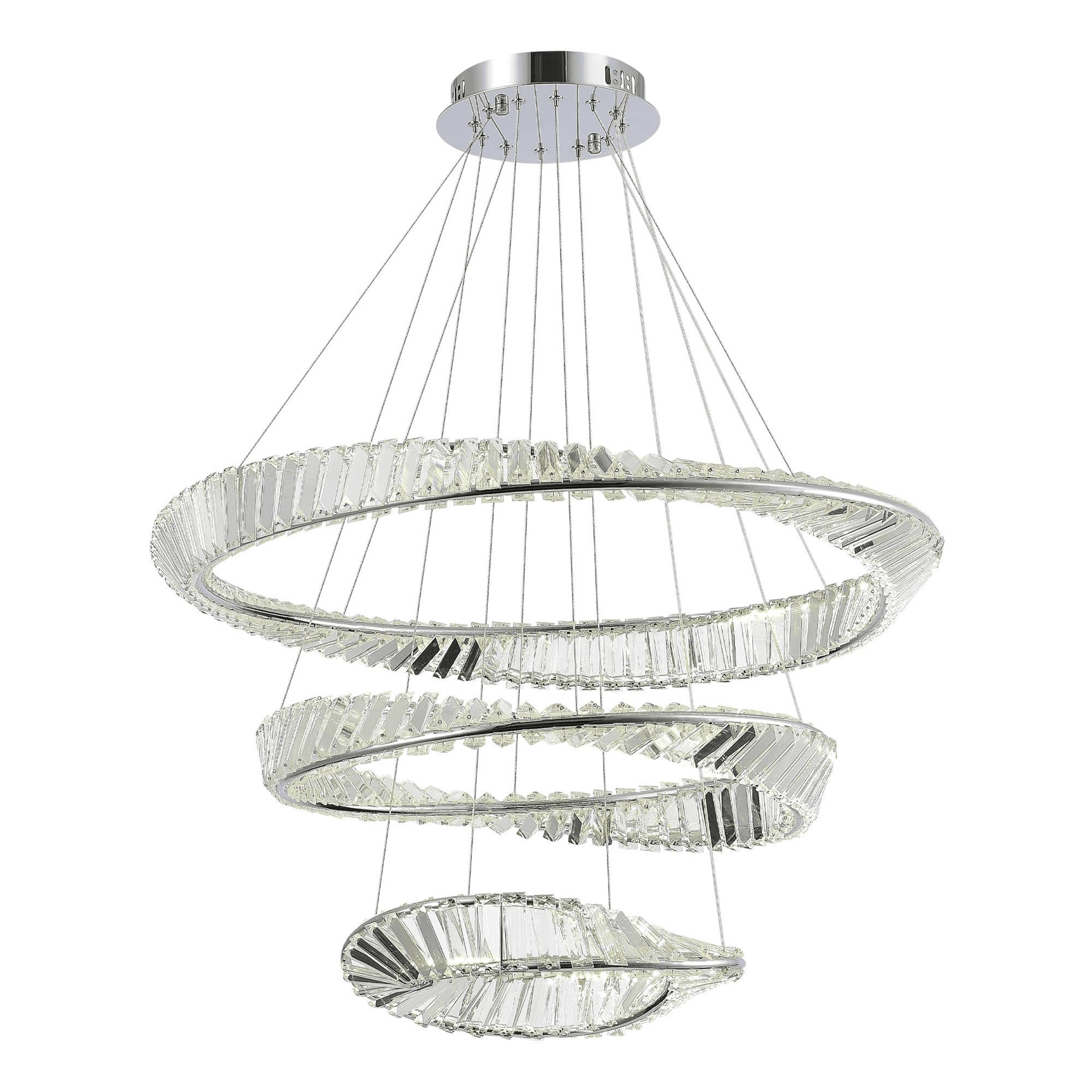 ST LUCE SL6204.101.03 Светильник подвесной Хром/Прозрачный LED 1*97W 4000K