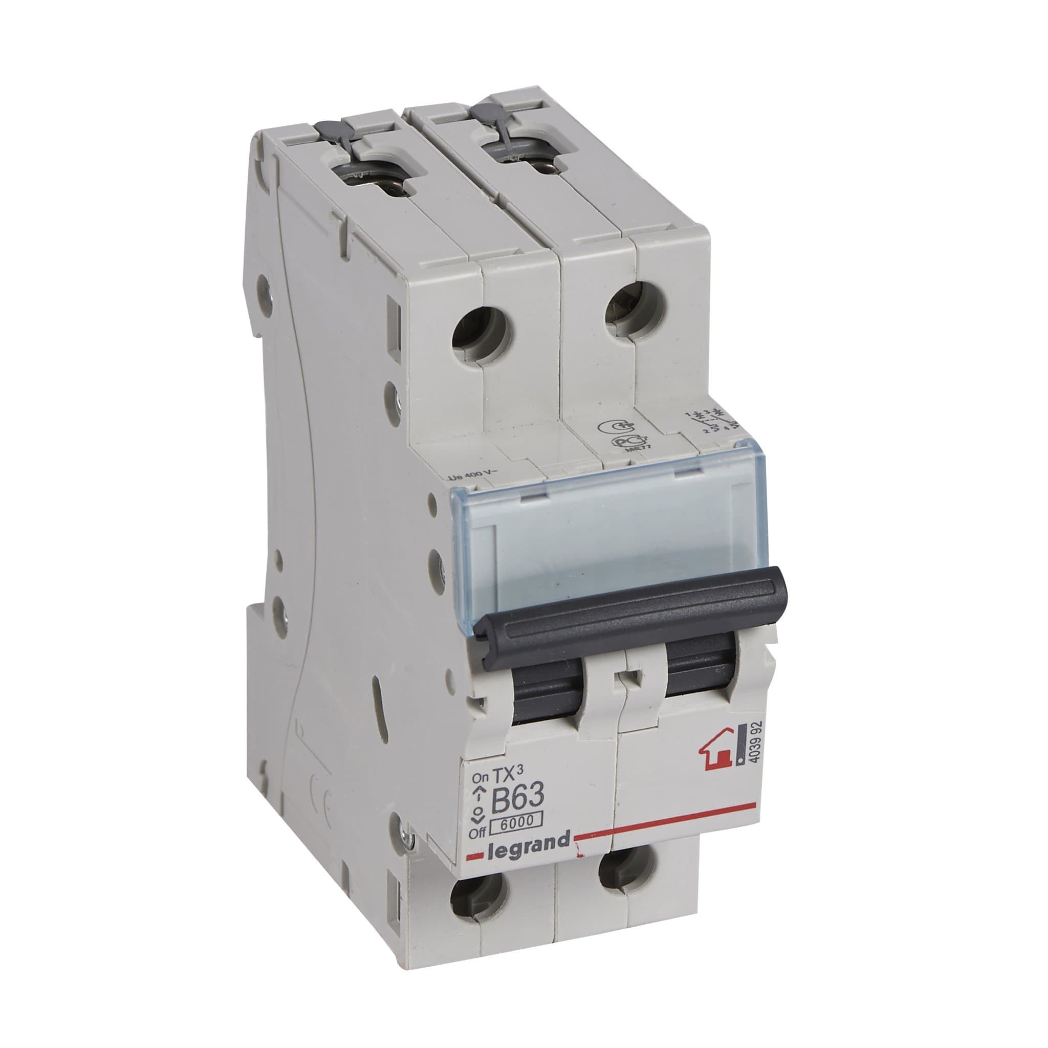 Legrand TX3 Автоматический выключатель 2P 63A (B) 6000 403992