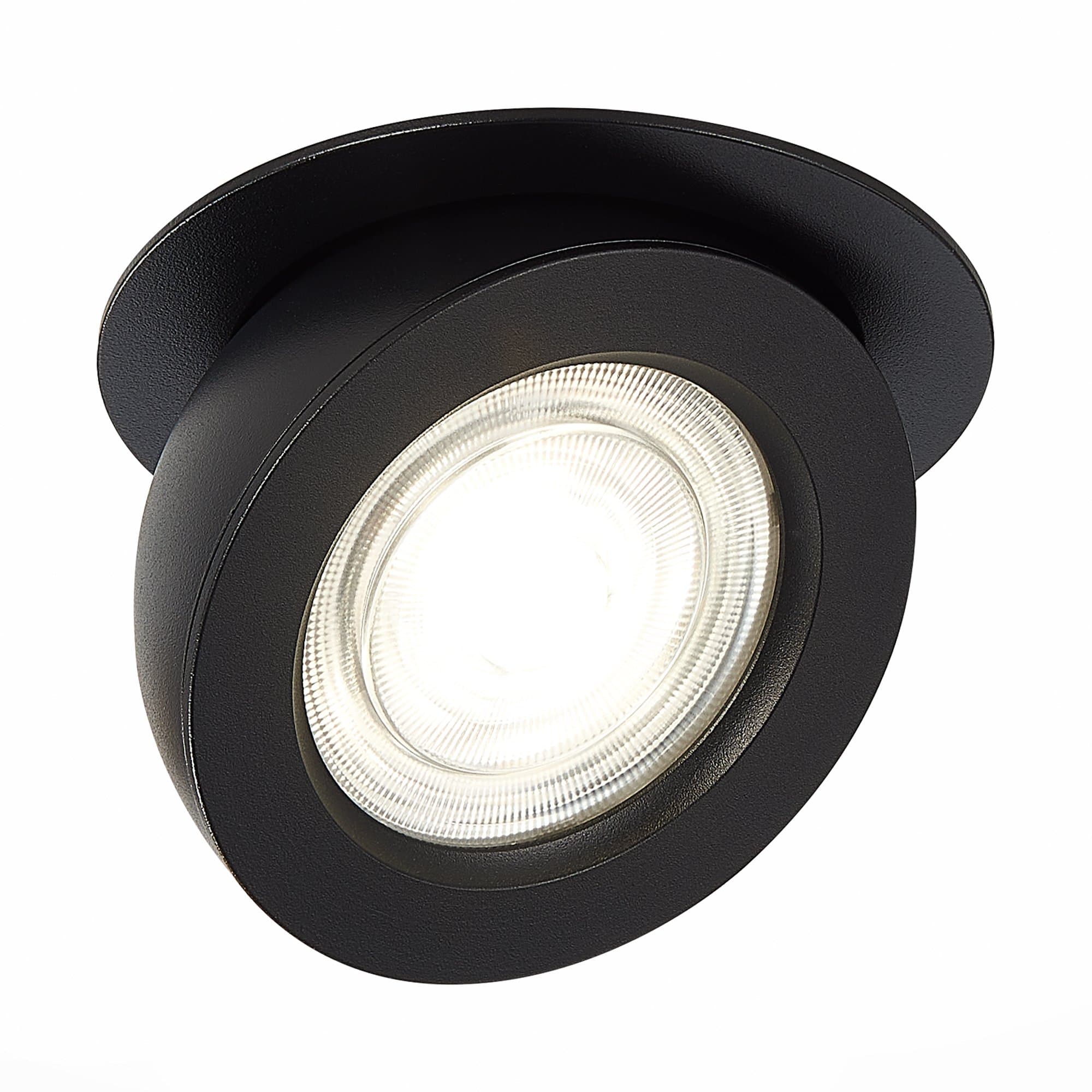 ST LUCE ST654.448.10 Св-к встр. Черный LED 1*10W 4000K 850Lm Ra>90 38о IP20 D109xH60 180-240V