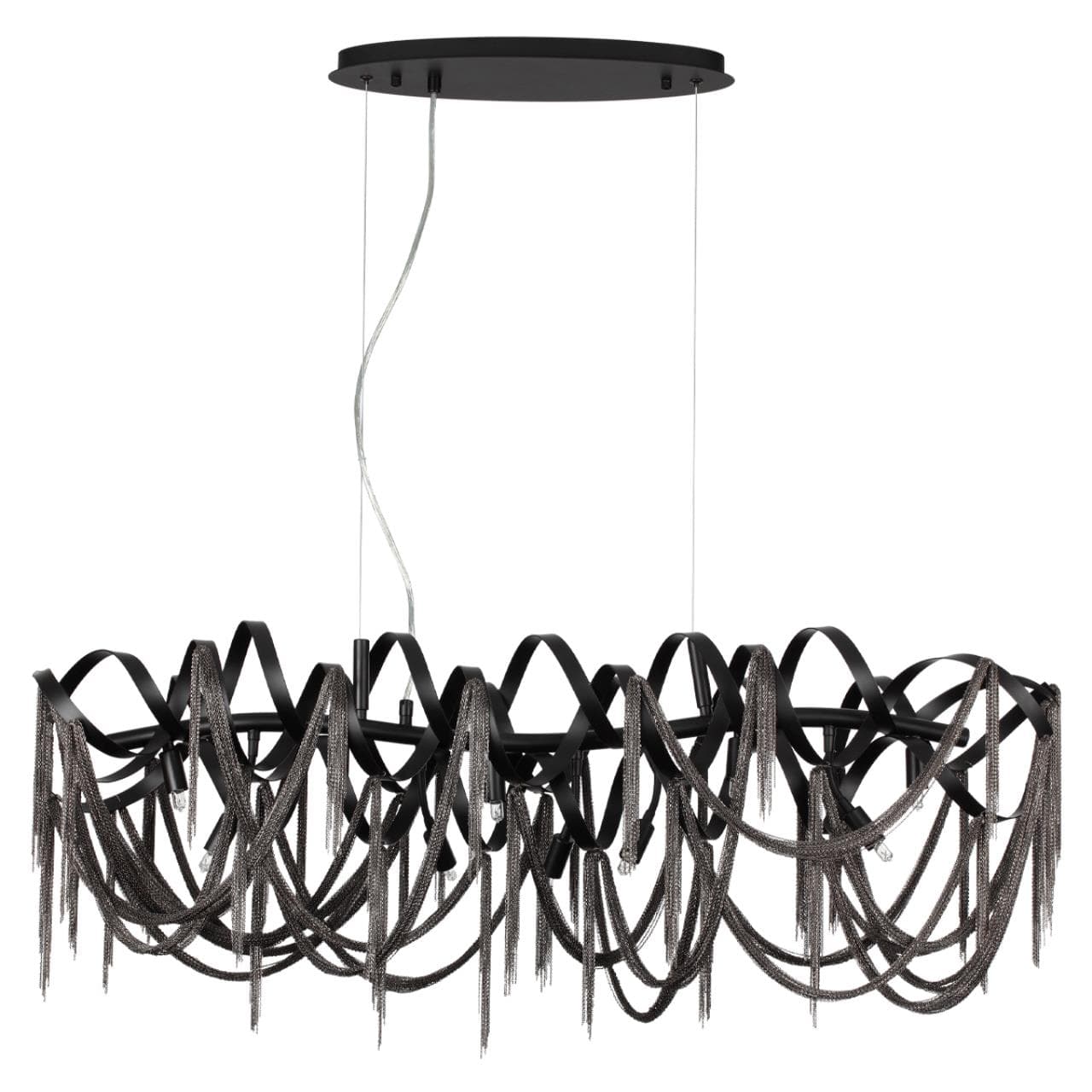 Odeon Light 5067/10 HALL ODL24 395 черный/металл/металл Люстра G9 10*40W CHAINY