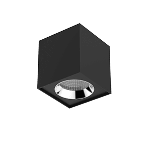 Varton Светодиодный светильник DL-02 Cube накладной 125х135 20 Вт 3000 K 35° RAL9005 черный муар V1-R0-T0360-20000-2002030
