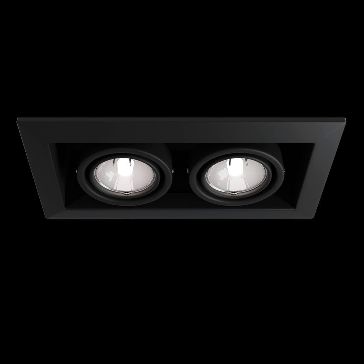 Maytoni DownLight Metal Черный Встроенный светильник 2xGU10 50W DL008-2-02-B — миниатюра 10