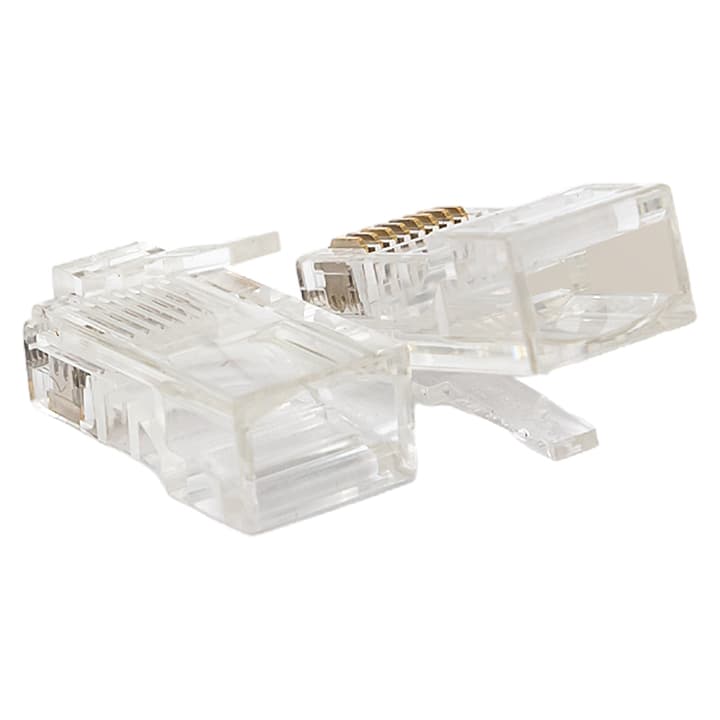 EKF Коннектор RJ-45 TERACOM неэкранированный 8P8C Cat.5E универсальный (упак.50шт) — миниатюра 2