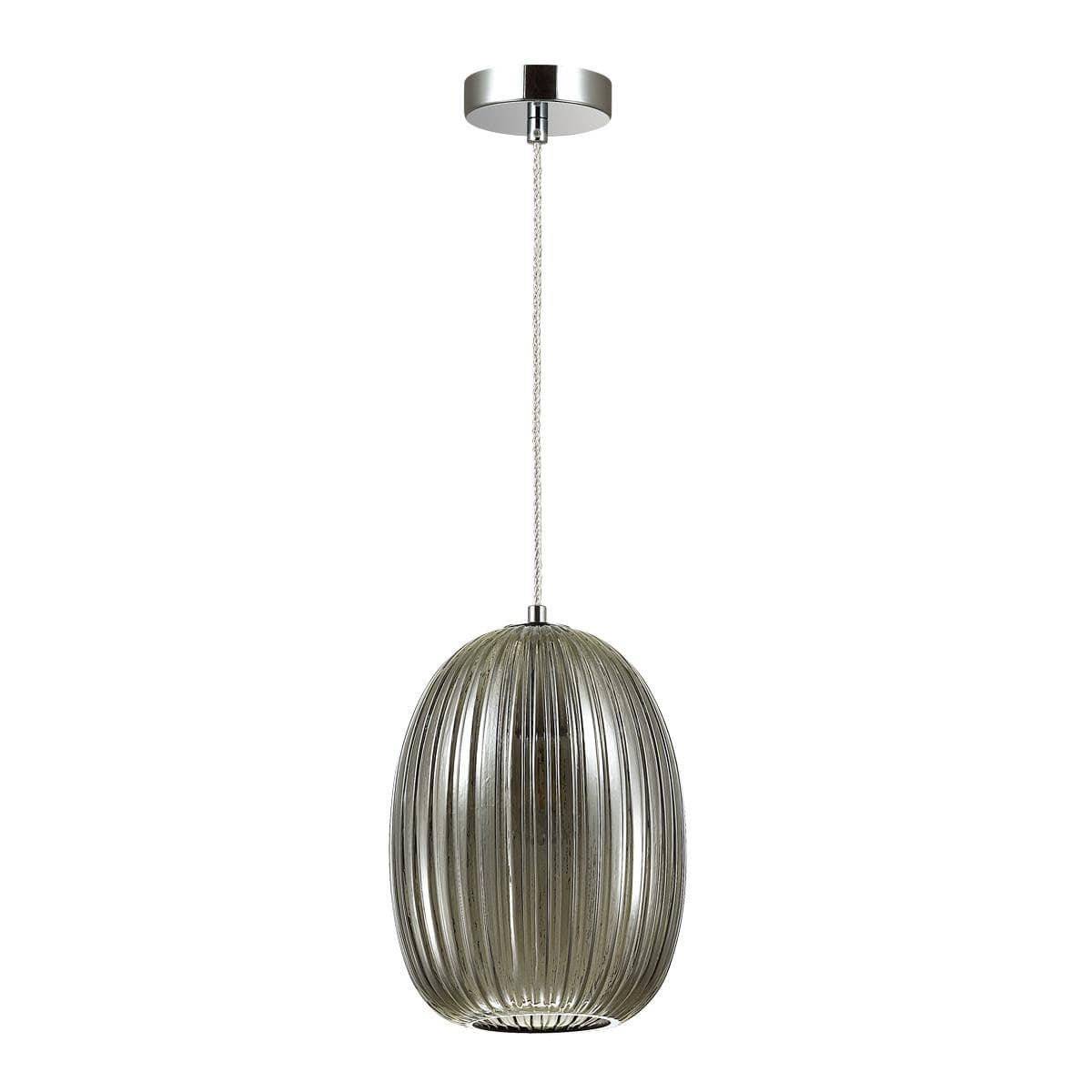 Odeon Light 4702/1 ODL20 365 дымчатый/хром Подвес E27 60W 220V DORI
