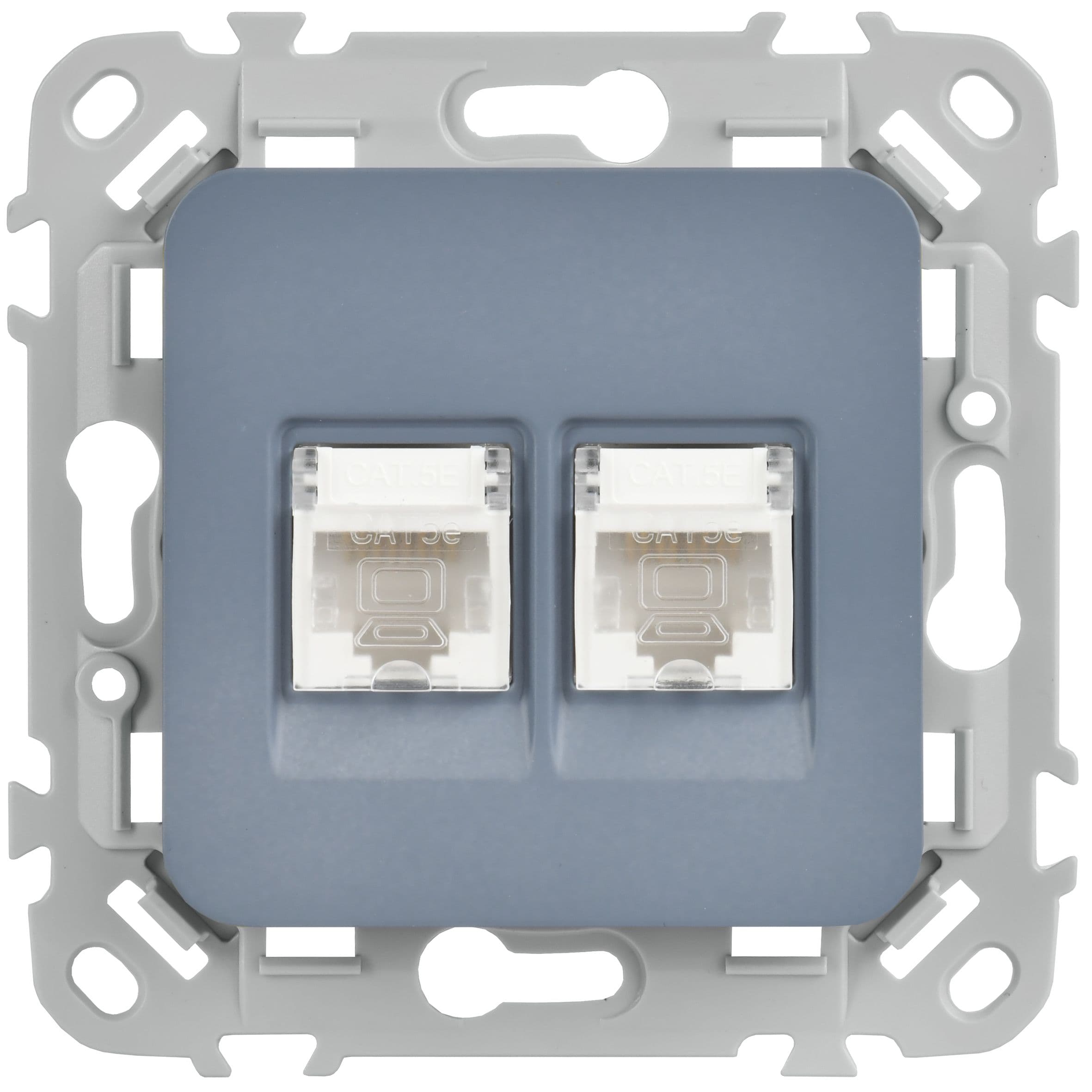 IEK FLITE Маренго Розетка 2-местная компьютерная RJ45 категория 5Е UTP — миниатюра 2