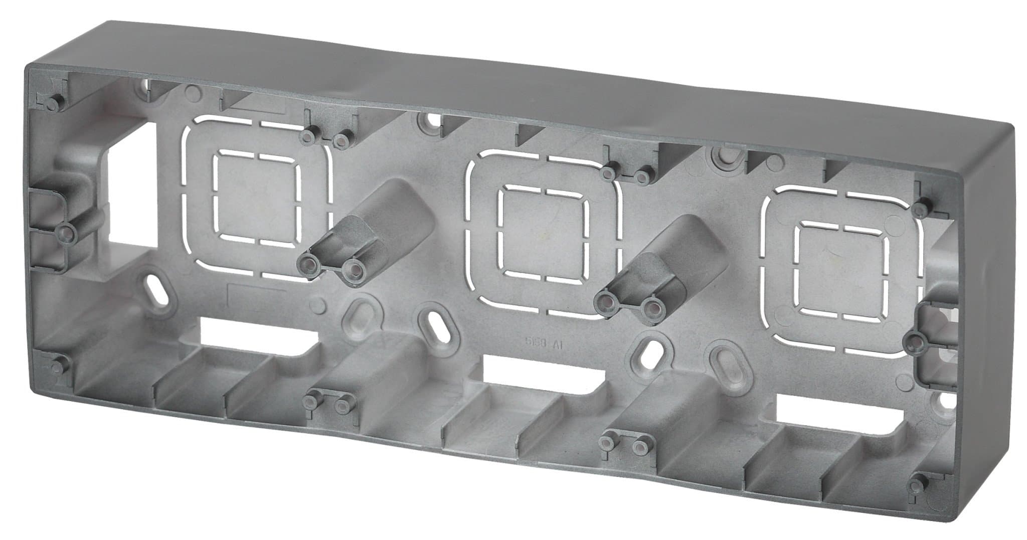 ЭРА 12-6103-12 Графит Коробка наклад. монтажа 3 поста, 12