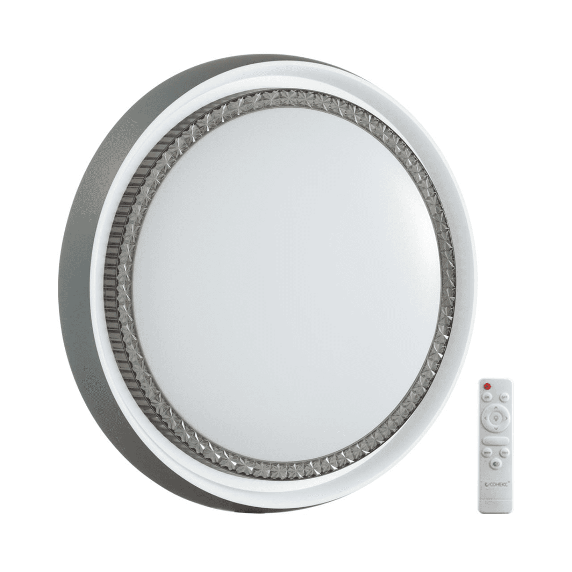 Sonex 7644/EL PALE SN 136 Светильник пластик/белый/серый LED 70Вт 3000-6000К D520 IP43 пульт ДУ RAHIG